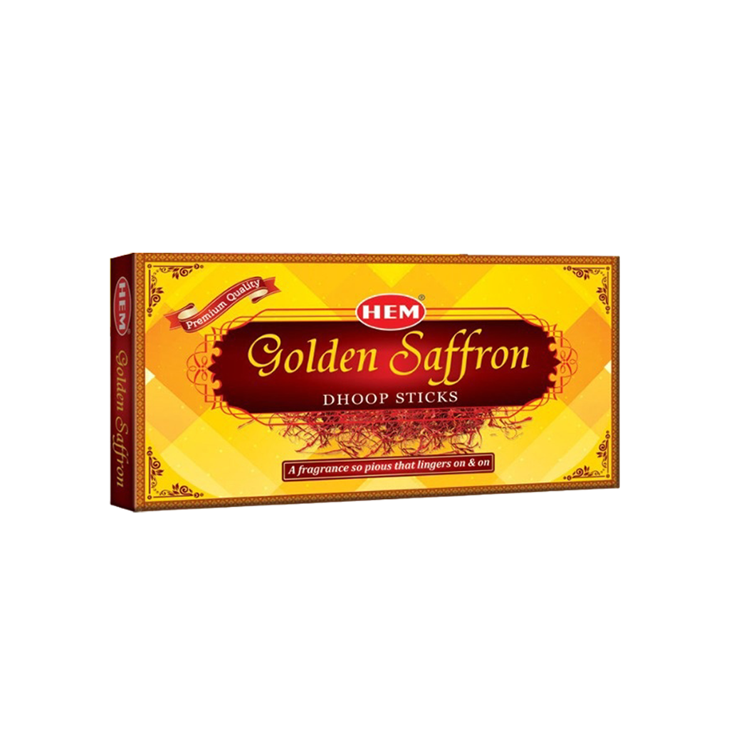 Golden Saffron Dhoop Stick 50g each- pack of 3